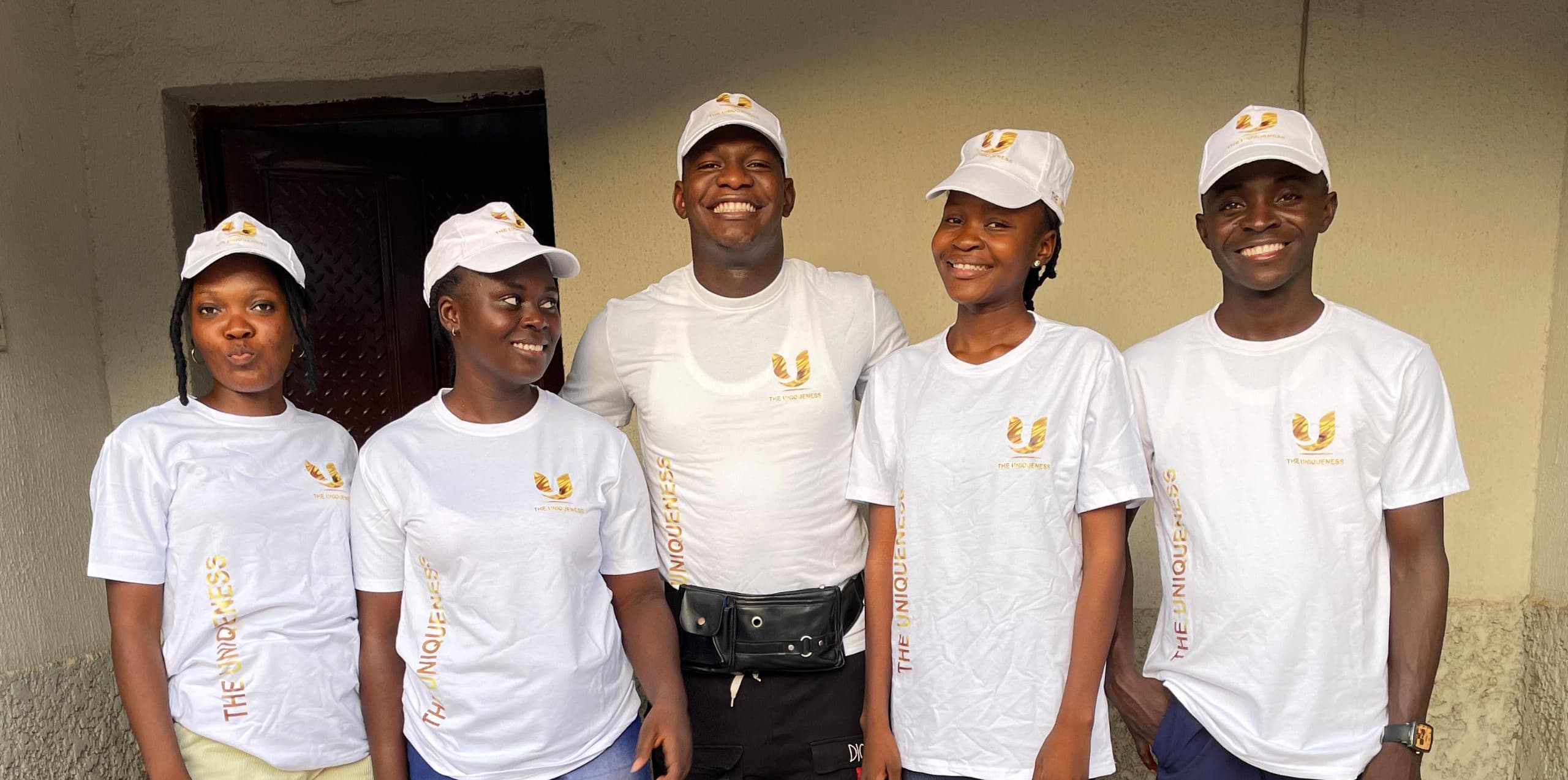 Foundation team with children